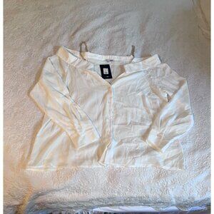 Fashion Nova "Off the Chain Chiffon Top"